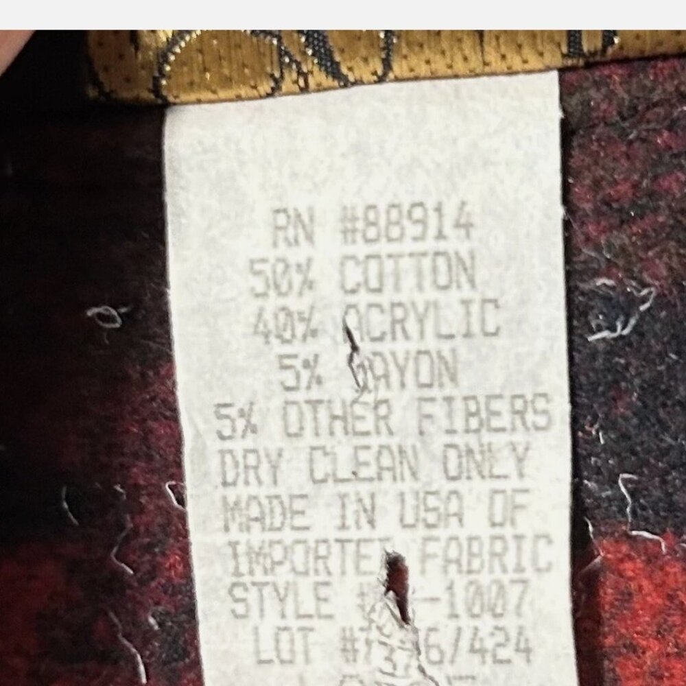 Vintage Southwestern Blanket Blazer-David Paul NY-Large-Ralph Lauren Inspired - Picture 6 of 6